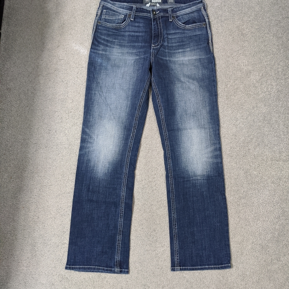 Men's buckle bke Tyler 34r straight leg jeans